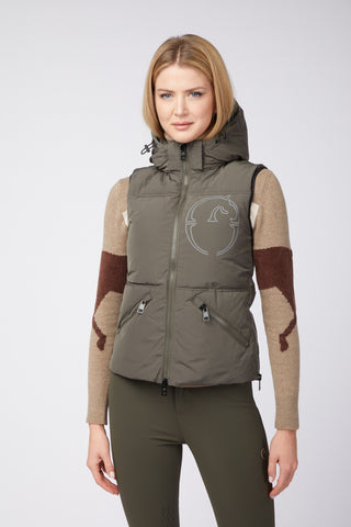 Vestrum padded vest dames Herne Dark Olive
