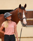 Flex-on Armet Paardrijhelm Dark Angel Zwart Polo Klep Zwarte Kinband