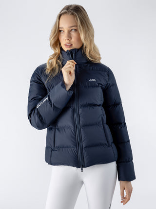 Equiline gewatteerde jas Dames Eqesatek Navy