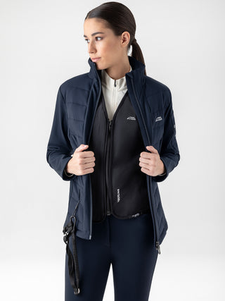 Equiline Dames Airbag Compatible Softshelljas Entrec Navy