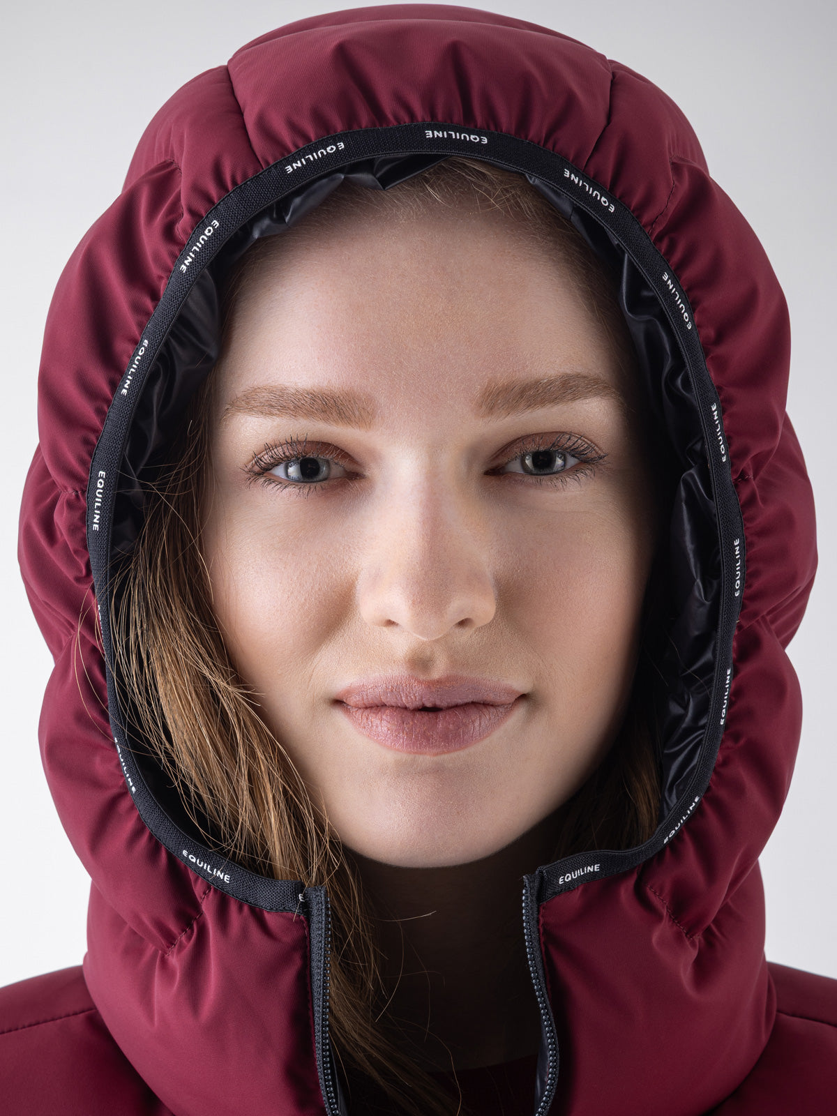 Equiline Gewatteerde Jas Dames Eqcentry Alpine Plum