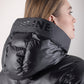 Equiline Gewatteerde Jas Dames Coolbomb Glossy Zwart