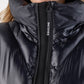 Equiline Gewatteerde Jas Dames Coolbomb Glossy Zwart