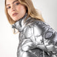 Equiline Gewatteerde Jas Dames Gasic Argento