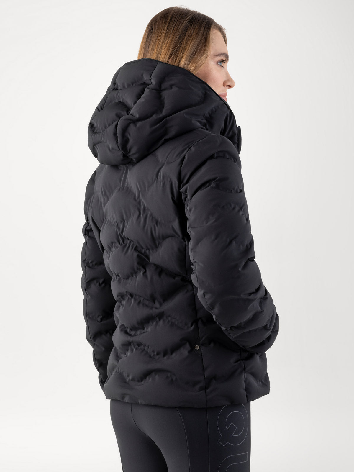Equiline Gewatteerde Jas Dames Casic Zwart