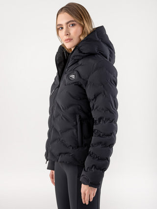 Equiline Gewatteerde Jas Dames Casic Zwart