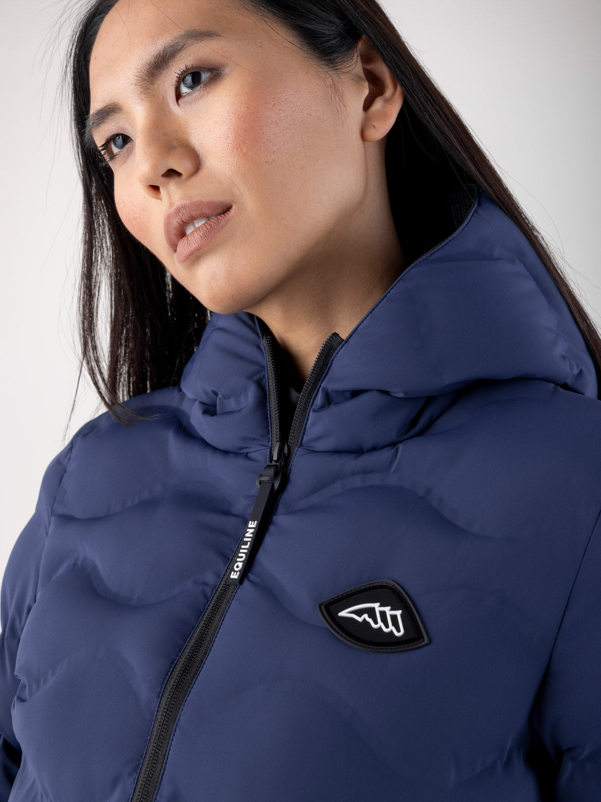 Equiline Gewatteerde Jas Dames Casic Navy