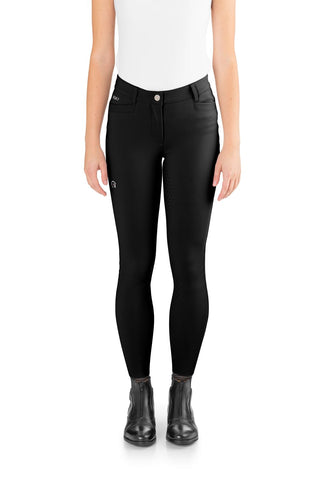 EGO7 Pantalon d'équitation de dressage FG pour femmes full grip Noir