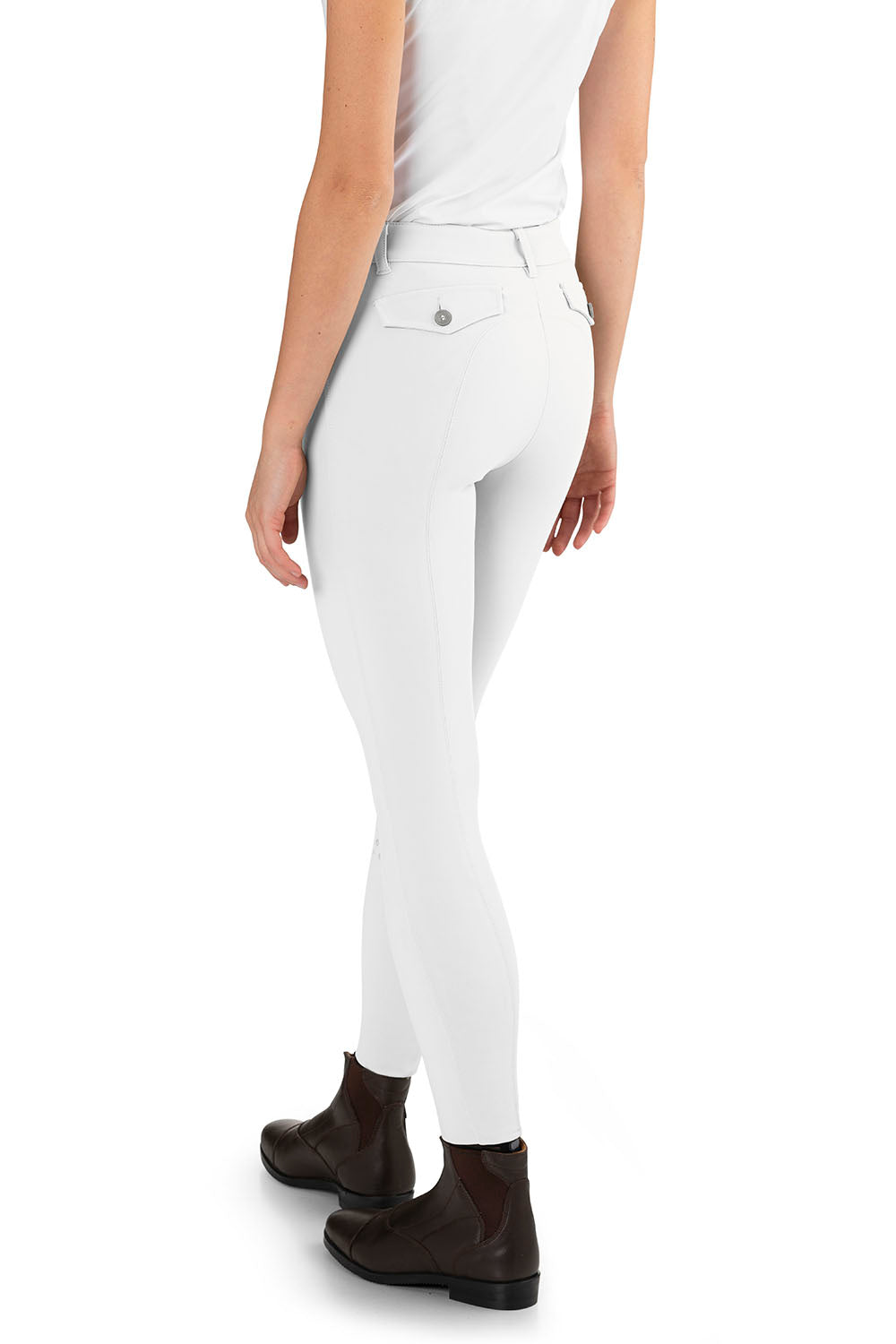 Ego7 Jumping PT Breech Rijbroek Knie Grip Dames Wit