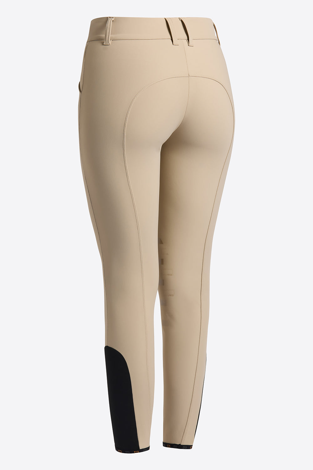 RG rijbroek knie grip dames met hoge band Beige