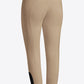 RG rijbroek knie grip dames met hoge band klepzakjes beige