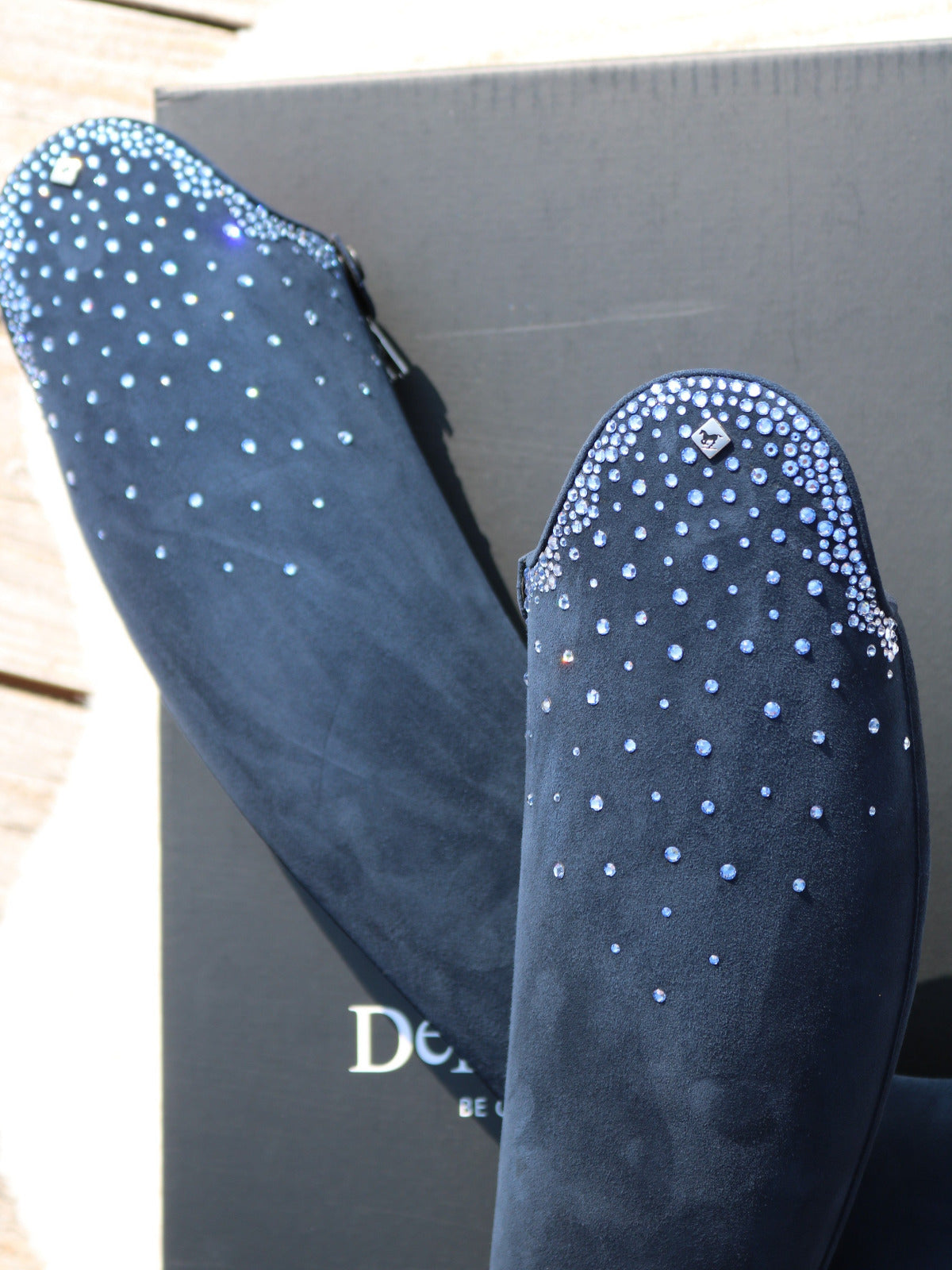 De Niro paardrijlaarzen Bellini Custom Camoscio Blue 39 MA M