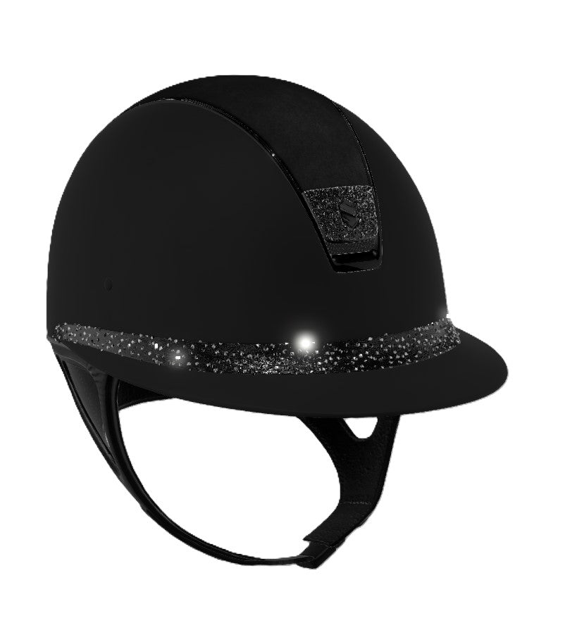 Samshield 2.0 Paardrijhelm Miss Shield Shadowmatt Crystal Fine Medley Zwart