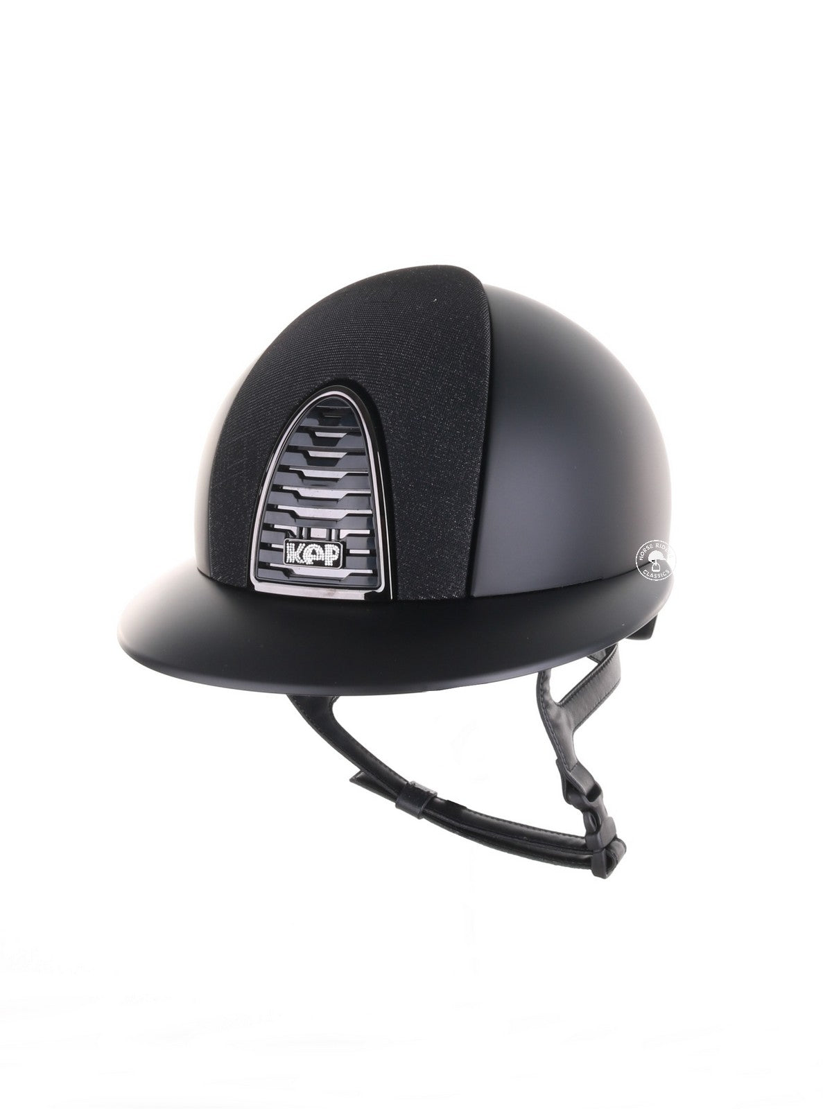 Kep Italia Paardrijhelm Cromo 2.0 Matt Polo Klep Zwart Mirror Black Frame Galassia Insert Zwart