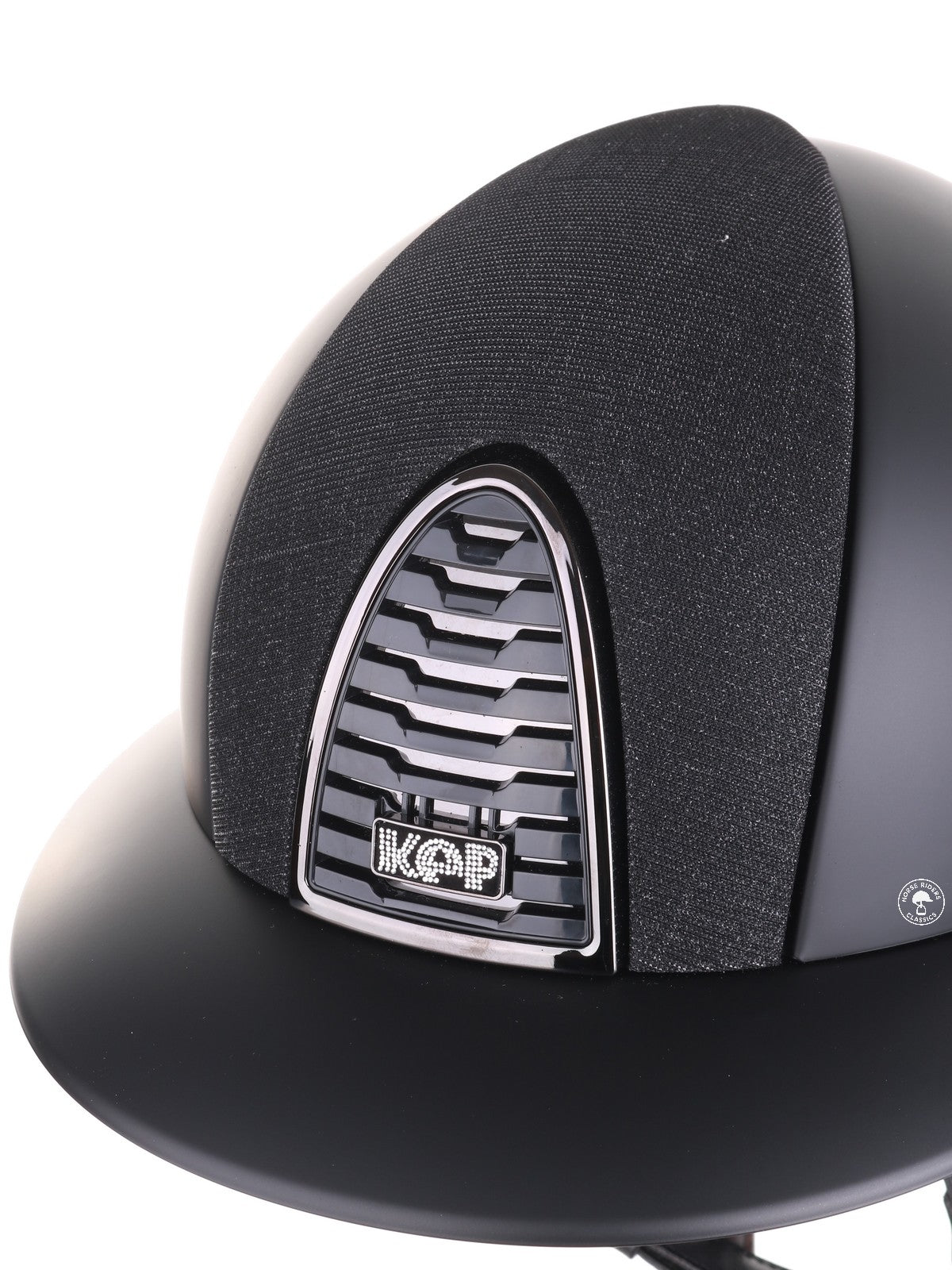 Kep Italia Paardrijhelm Cromo 2.0 Matt Polo Klep Zwart Mirror Black Frame Galassia Insert