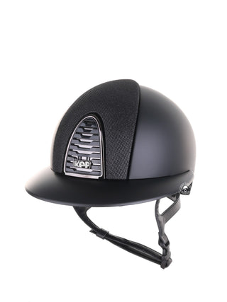 Kep Italia Paardrijhelm Cromo 2.0 Matt Polo Klep Zwart Mirror Black Frame Luminor Insert