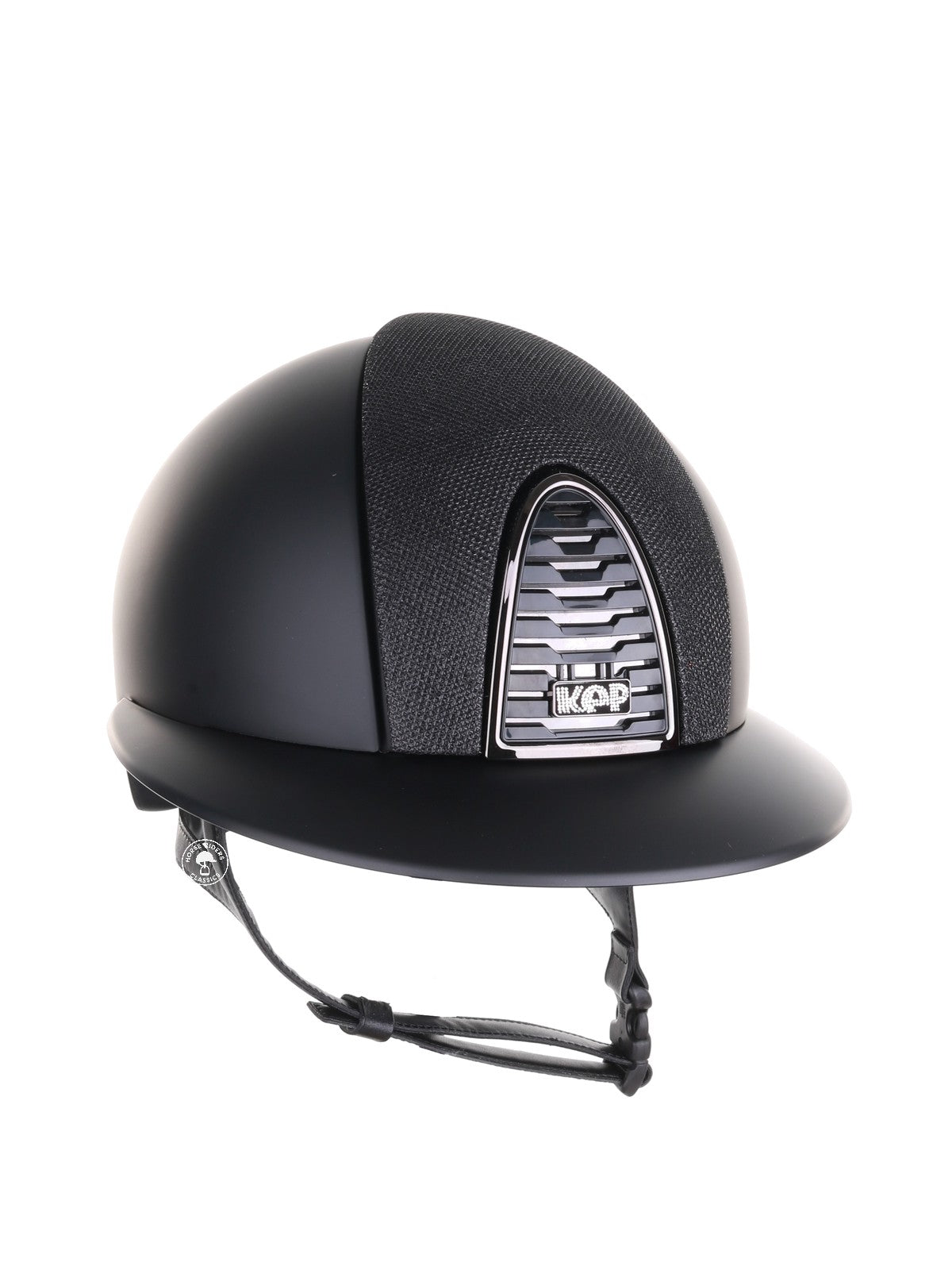 Kep Italia Paardrijhelm Cromo 2.0 Matt Polo Klep Zwart Mirror Black Frame Luminor Insert