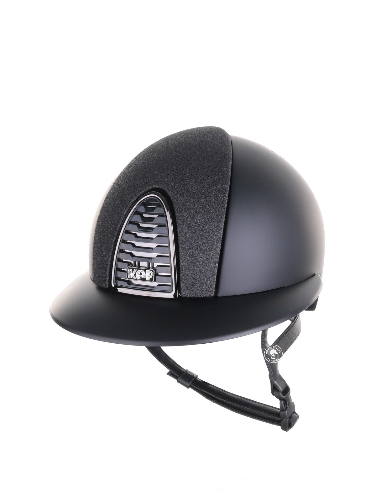 Kep Italia Paardrijhelm Cromo 2.0 Matt Polo Klep Zwart Mirror Black Frame Star Insert Zwart