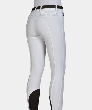 Equiline rijbroek dames full grip Ceriek wit
