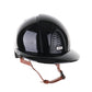 Casque Kep Italia Cromo 2.0 Polish Polo Noir Beige Jugulaire