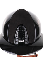 Kep Italia Paardrijhelm Cromo 2.0 Polish Polo Klep Zwart Suede Insert Beige Kinband