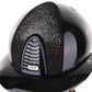 Kep Italia Paardrijhelm Cromo 2.0 Polish Polo Klep Zwart Shaded Silver Insert Beige Kinband