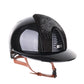 Casque Kep Italia Cromo 2.0 Shine Polo Noir RAW Frame Shaded Silver Insert Beige Jugulaire