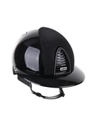 Kep Italia Paardrijhelm Cromo 2.0 Polish Polo Klep Zwart Galassia Insert Swarovski Frame