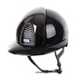 Kep Italia Paardrijhelm Cromo 2.0 Polish Polo Klep Zwart Mirror Insert Swarovski Frame