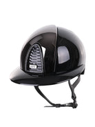 Kep Italia Paardrijhelm Cromo 2.0 Polish Polo Klep Zwart Mirror Insert Swarovski Frame