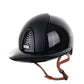 Kep Italia Paardrijhelm Cromo 2.0 Polish Polo Klep Zwart Textile Inserts Beige Kinband