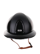 Kep Italia Paardrijhelm Cromo 2.0 Polish Polo Klep Zwart Textile Inserts Beige Kinband