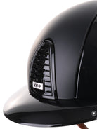 Kep Italia Paardrijhelm Cromo 2.0 Polish Polo Klep Zwart Textile Inserts Beige Kinband