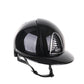 Kep Italia Paardrijhelm Cromo 2.0 Shine Polo Klep Zwart Chrome Frame