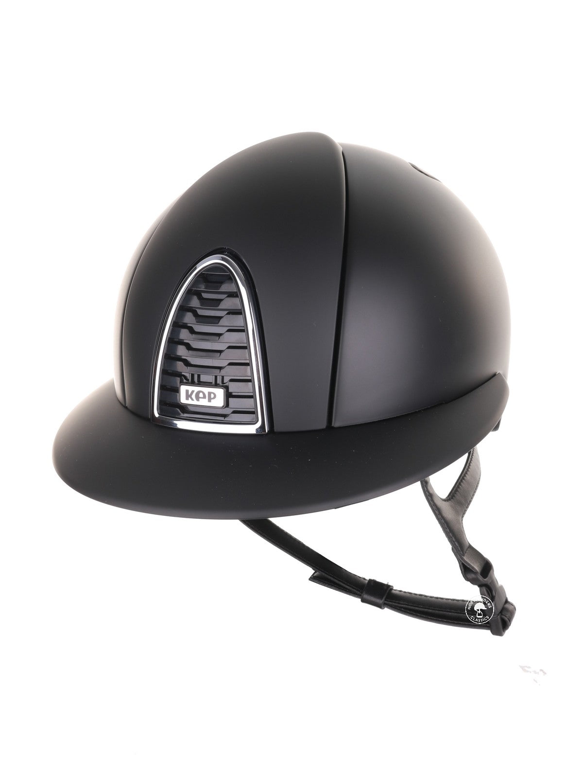 Kep Italia Paardrijhelm Cromo 2.0 Matt Polo Klep Zwart Chrome Frame Zwart Medium