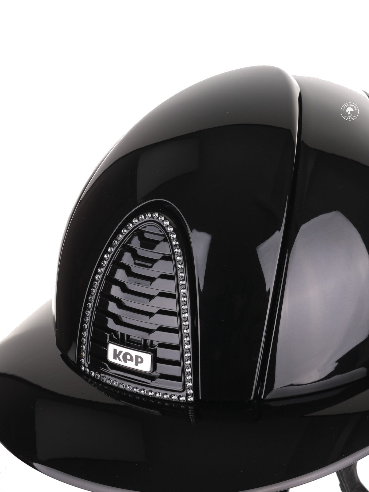 Kep Italia Paardrijhelm Cromo 2.0 Polish Polo Klep Zwart Swarovski Frame