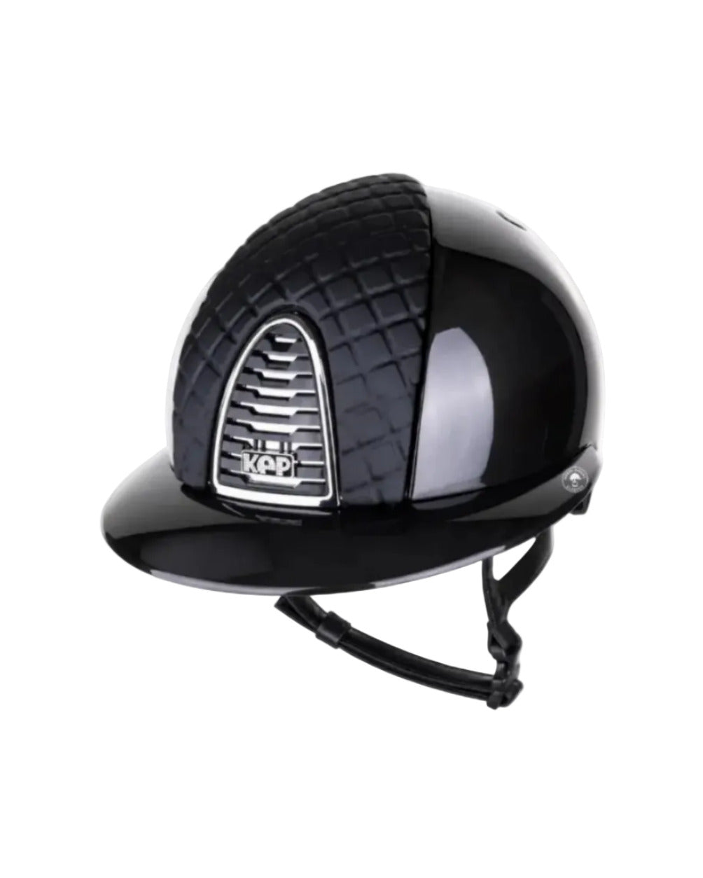 Kep Italia Paardrijhelm Cromo 2.0 Shine Polo Klep Zwart Chrome Mirror Frame Milano Insert