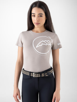 Equiline T-shirt dames Cubry Tortora