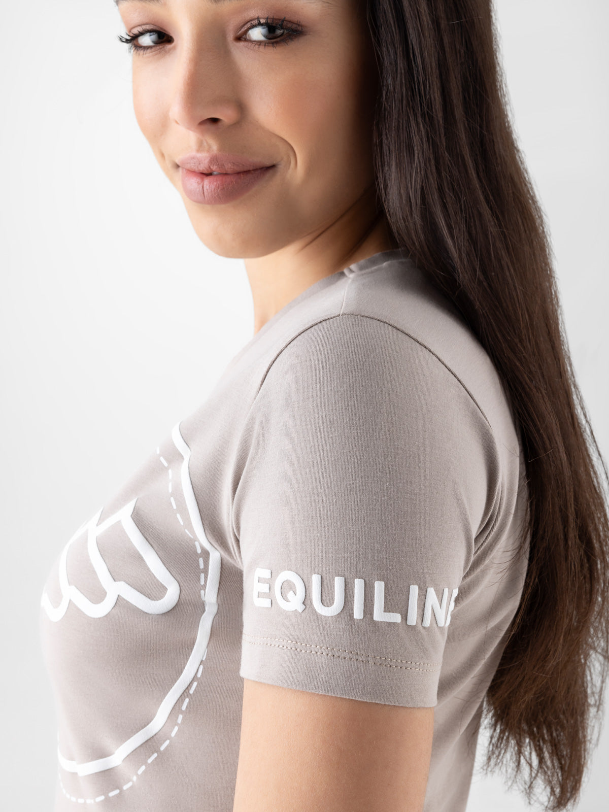 Equiline T-shirt femmes Cubry Tortora