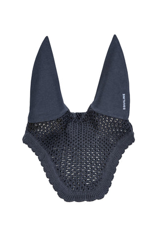 Equiline Bonnet anti-insectes oreilles élastiques Kim bleu