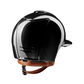 Kep Italia Paardrijhelm Cromo 2.0 Shine Polo Klep Zwart Chrome Frame Beige Kinband