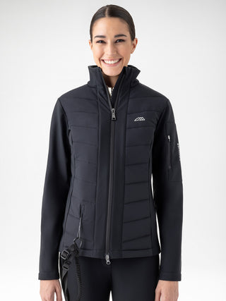 Equiline Dames Airbag Compatible Softshelljas Entrec Zwart