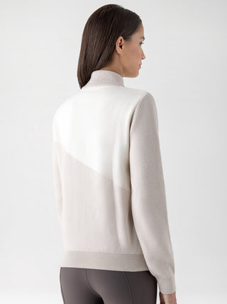 Equiline Warme sweater met hoge kraag dames Eplic Tofu