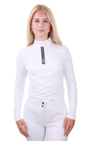 Equiline wedstrijdshirt lange mouwen dames Enner LS Wit