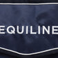 Equiline stalgordijn Wafe lang 200 x 130 cm blauw