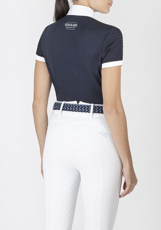 Equiline wedstrijdshirt korte mouwen dames Catic Navy