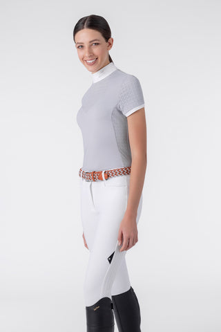 Equiline wedstrijdshirt korte mouwen dames Eolka Artic Ice