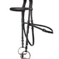 TRUST hoofdstel Hickstead Hackamore bridle zilveren gespen Zwart