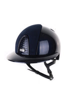 Kep Italia Paardrijhelm Cromo 2.0 Polish Polo Klep Blauw Suede Inserts