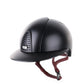 Kep Italia Paardrijhelm Cromo 2.0 Textile Polo Klep Zwart Bordeaux Kinband